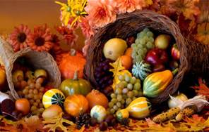 Thanksgiving cornucopia